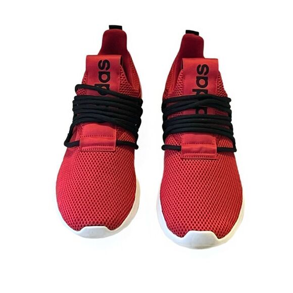 Adidas Lite Racer Adapt Men’s Red Black White Casual Shoes Size 10.5 - Picture 3 of 8